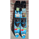 48" HO Skis Hotshot Trainers Kids Youth Water Skis Blue & Red Waterski