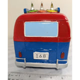 Surf VW Bus 2018 Blowfish 168 Resin Surfer Samba Hippie Van Blue Red 3 Surfboard Coin Piggy Bank Volkswagen