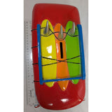 Surf VW Bus 2018 Blowfish 168 Resin Surfer Samba Hippie Van Blue Red 3 Surfboard Coin Piggy Bank Volkswagen