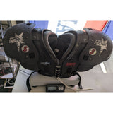 17"-18" Youth 8345 Medium Schutt Black Lightning Football Shoulder Pads Sports Equipment