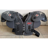 17"-18" Youth 8345 Medium Schutt Black Lightning Football Shoulder Pads Sports Equipment
