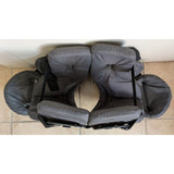 17"-18" Youth 8345 Medium Schutt Black Lightning Football Shoulder Pads Sports Equipment
