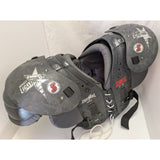 17"-18" Youth 8345 Medium Schutt Black Lightning Football Shoulder Pads Sports Equipment