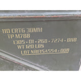 Empty Surplus LARGE 2014 30mm Ammo Can TP M788 Military Ammunition Storage Box Steel Green Heavy Duty