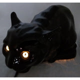 WKKW Black Cat Night Light Austria Wiener Kunstkeramische Werkstätte Busch Ludescher Ceramic