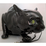 WKKW Black Cat Night Light Austria Wiener Kunstkeramische Werkstätte Busch Ludescher Ceramic