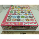 Eurographics Donuts Jigsaw Puzzle 1000 Pieces Colorful Premium Blueboard Donut