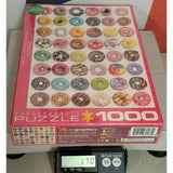 Eurographics Donuts Jigsaw Puzzle 1000 Pieces Colorful Premium Blueboard Donut