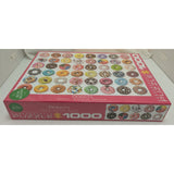 Eurographics Donuts Jigsaw Puzzle 1000 Pieces Colorful Premium Blueboard Donut