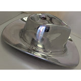 16" Wilton Armetale Cowboy Western Hat Chip & Dip Serving Dish Food-Safe Hot Cold Metal