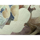 Draft MAKE OFFER MUSIC Framed Alvar Sunol Allegories Of The Arts Lithograph Embossed Musical Scene 32"x26" Glass