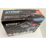 4x6' Atmos AFXG013 AtmosFX Digital Decorating Kit Projector Window Holiday Decorations Remote SD