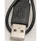 1ft 5.5 mm x 2.1 mm USB To DC Power Connector Cable Adapter Black Plastic 5V low power cord