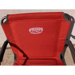 2 Set Folding Red Blue Sportsman's Warehouse Stadium Seat Chair Arms Backrest