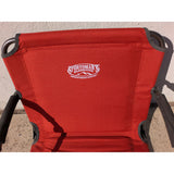 2 Set Folding Red Blue Sportsman's Warehouse Stadium Seat Chair Arms Backrest