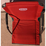 2 Set Folding Red Blue Sportsman's Warehouse Stadium Seat Chair Arms Backrest