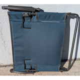 2 Set Folding Red Blue Sportsman's Warehouse Stadium Seat Chair Arms Backrest