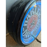 AS-IS Harley-Davidson Vintage ACE FAT BOY Large 20” Neon Light Up Indoor Wall Clock Roadhouse