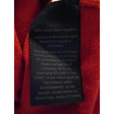 Small Petite Tommy Hilfiger Woman Holiday Argyle Gold Stud Sweater Red Size S/P