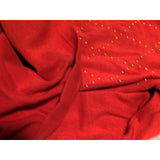 Small Petite Tommy Hilfiger Woman Holiday Argyle Gold Stud Sweater Red Size S/P