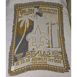 59x45" NFL Super Bowl XLIV 2010 Saints Champions Throw Blanket The Northwest Acrylic