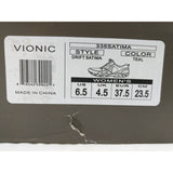 6.5 Teal Vionic Women Drift Satima Sneaker Orthotic Support Walking Shoes Lace Up