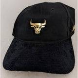 Chicago Bulls NBA Gold Bull Logo New Era 9Twenty Buckle Adjustable Jordan Hat Baseball Cap