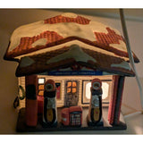 1992 Coca-Cola Town Square Howard Oil Company Gas Station Christmas Decoration Display