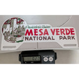 Mesa Verde National Park Prehistoric Ruins Metal License Plate Topper Vintage 1960s