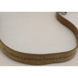 AS-IS Discoloration 36 Ariat Belt Ostrich Print Leather Western Silver Tone Tip Buckle Ladies