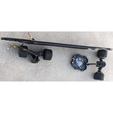 AS-IS H5 TeamGee Electric 37" Skateboard Deck Hub Motors Black Longboard Team Gee