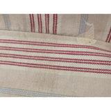 13" Bee 2002 Back Porch Longaberger Basket Striped Fabric Liner Red/Blue/Green Rectangle