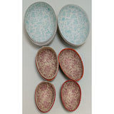 3 Easter Paper Mache Egg Candy Container Germany Vintage Rabbit Chick Mailman Nestler Folk Art