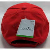 LOVE Women Red Cap Hat Bling Rhinestones Colorful Stones Valentines Day Just Be