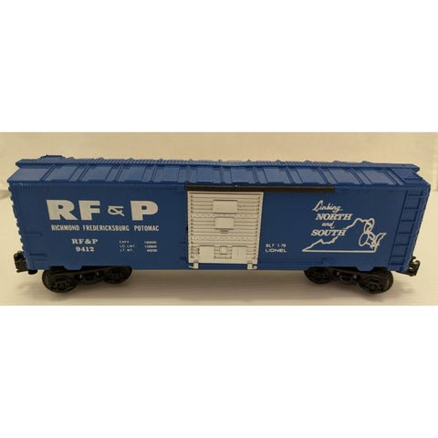 00-6464-009 Lionel Gauge RF&P 9412 Blue Boxcar FREIGHT CAR O Gauge SCALE