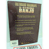 NO CD Fretboard Roadmaps 5-String Banjo Chords 8115 Chart Hal Leonard Paperback Book