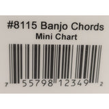NO CD Fretboard Roadmaps 5-String Banjo Chords 8115 Chart Hal Leonard Paperback Book