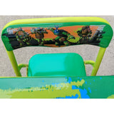 TMNT Nickelodeon Teenage Mutant Ninja Turtles Kids Child Table 2 Chair Set Vinyl Metal 2014  Elementary