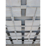 37" Modern Abstract Geometric Wall Art Hanging Hand-Painted Metal Sculpture