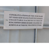 37" Modern Abstract Geometric Wall Art Hanging Hand-Painted Metal Sculpture