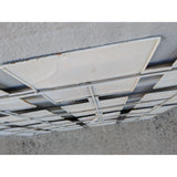 37" Modern Abstract Geometric Wall Art Hanging Hand-Painted Metal Sculpture