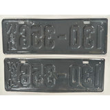 1921 130 356 Wisconsin License Plate Pair Set Porsche