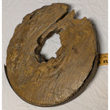 MAKE OFFER 1800s 15" Cart Wooden Wagon Wheel Hub Iron-Wrapped Rustic Primitive Decor
