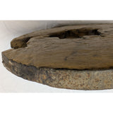 MAKE OFFER 1800s 15" Cart Wooden Wagon Wheel Hub Iron-Wrapped Rustic Primitive Decor