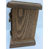 6" Flying Eagle 366 Post Office Box PO Door Piggy Bank Wooden Oak Brass Vintage Coin 1906