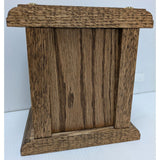 6" Flying Eagle 366 Post Office Box PO Door Piggy Bank Wooden Oak Brass Vintage Coin 1906