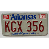 KGX 356 Arkansas License Plate Porsche