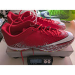 16 Men's Nike Red White VPR Fastflex Low Football Cleats Shoes 833391-611 Lightweight Comfort