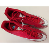 16 Men's Nike Red White VPR Fastflex Low Football Cleats Shoes 833391-611 Lightweight Comfort
