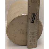 12x6" Stamped "N" Gallon Cylinder Navy Naval Rum Stoneware Jug Crock Brown Cream Glazed Pottery